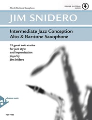 INTERMEDIATE JAZZ CONCEPTION ALTO SAX Book with Online Audio cover